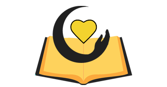 Book with Heart and Hand Icon